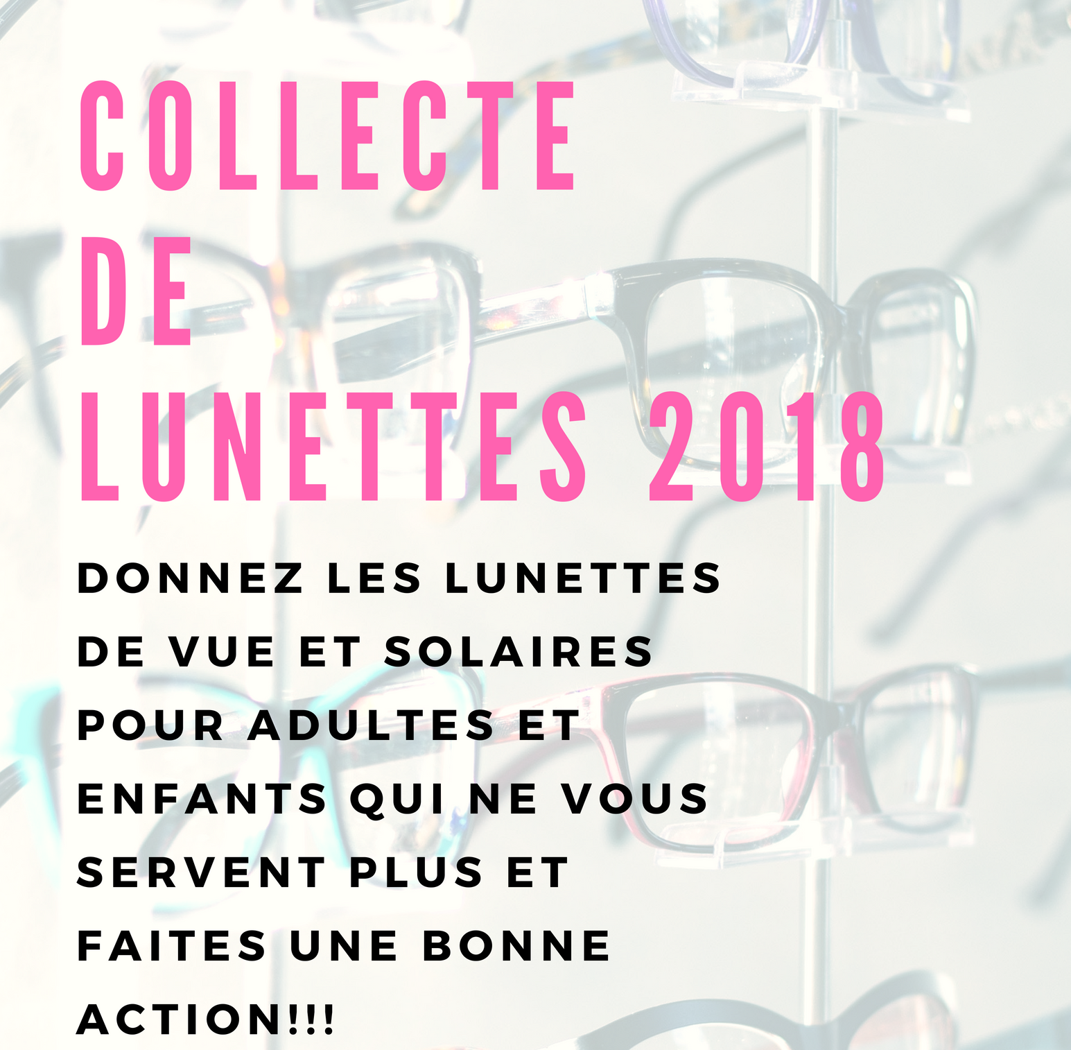 collecte de lunettes